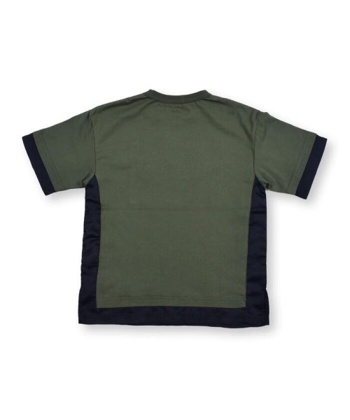 WASK(ワスク)/ナイロン ロゴ パッチ レーヤード 天竺 ビッグ 半袖 Tシャツ (100~16/img11