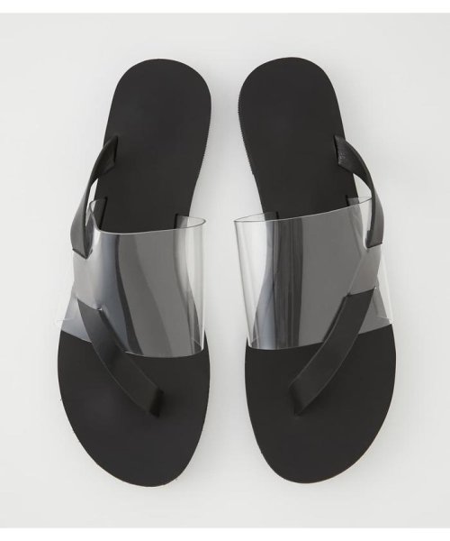 AZUL by moussy(アズールバイマウジー)/ASYMMETRY CLEAR FLAT SANDALS/img02