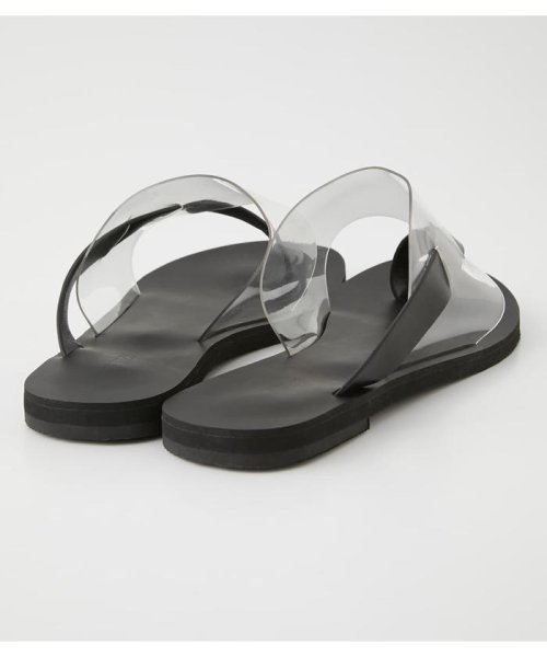 AZUL by moussy(アズールバイマウジー)/ASYMMETRY CLEAR FLAT SANDALS/img03