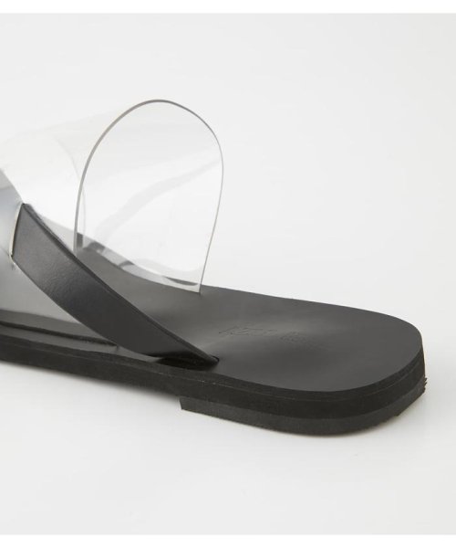 AZUL by moussy(アズールバイマウジー)/ASYMMETRY CLEAR FLAT SANDALS/img05