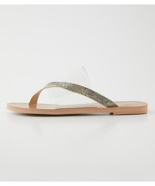 AZUL by moussy(アズールバイマウジー)/ASYMMETRY CLEAR FLAT SANDALS/img07