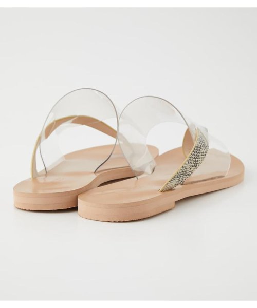 AZUL by moussy(アズールバイマウジー)/ASYMMETRY CLEAR FLAT SANDALS/img09