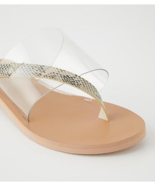 AZUL by moussy(アズールバイマウジー)/ASYMMETRY CLEAR FLAT SANDALS/img10