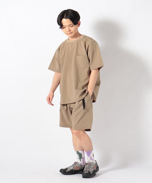 GLOSTER(GLOSTER)/EVALET QUICK DRY TEE 布帛Tシャツ (※吸水速乾、ウォッシャブル、シワになりにくいイージーケア素材を使用！)/img02