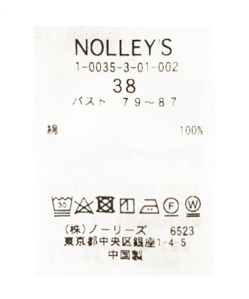 NOLLEY’S(ノーリーズ)/ドットパール釦半袖2WAYブラウス/img20