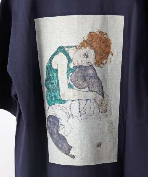 GLOSTER(GLOSTER)/【Art collector】EGON SCHIELE バックプリント アーティストフォトTシャツ/img14