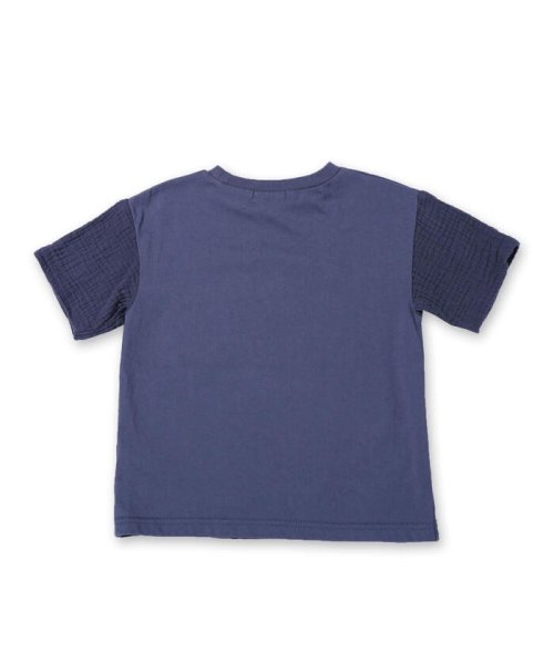 SLAP SLIP(スラップスリップ)/ダブルガーゼ 切り替え天竺 Tシャツ(80~130cm)/img02