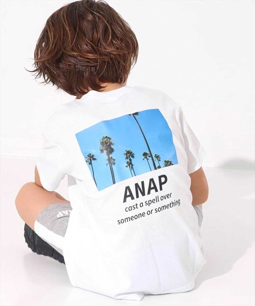 ANAP KIDS(アナップキッズ)/制菌ポケット付きパームツリービッグTシャツ/img02