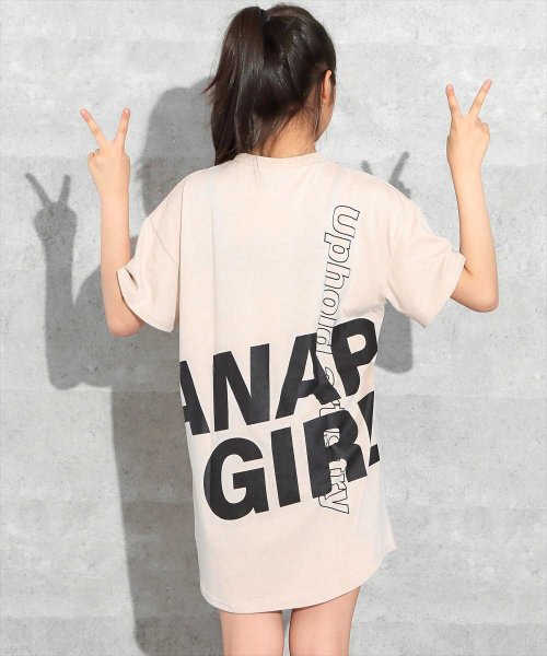 ANAP　GiRL(アナップガール)/後ろビッグロゴラウンドTシャツ/img11