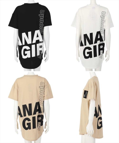 ANAP　GiRL(アナップガール)/後ろビッグロゴラウンドTシャツ/img15