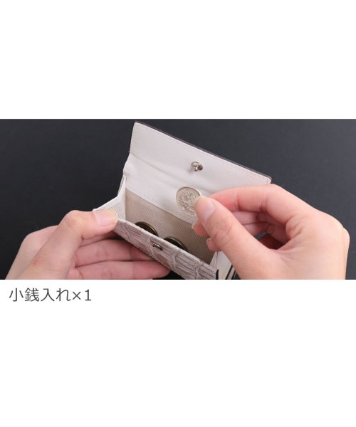 sankyoshokai(サンキョウショウカイ)/ヒマラヤクロコダイルレザーコンパクト財布/img04