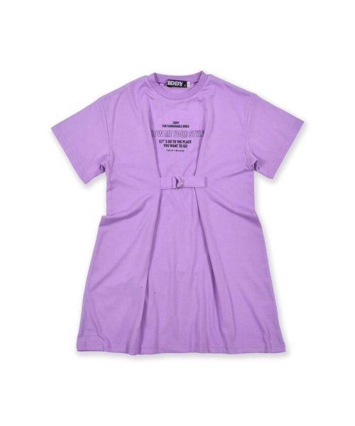 ZIDDY(ジディー)/【ニコ☆プチ掲載】ウエストマーク ロゴ Tシャツ ワンピース(130~160cm/img10