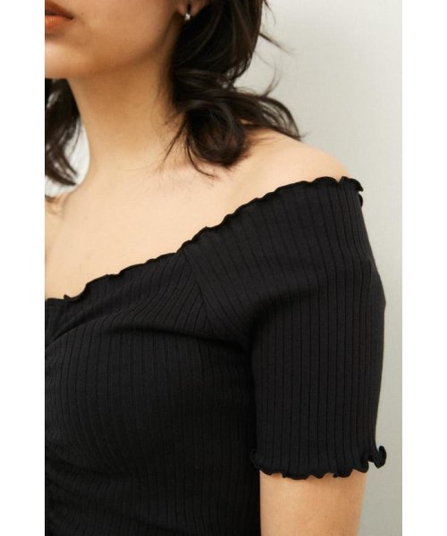 LAGUA GEM(ラグアジェム)/SHIRRING OFF SHOULDER TOPS/img13