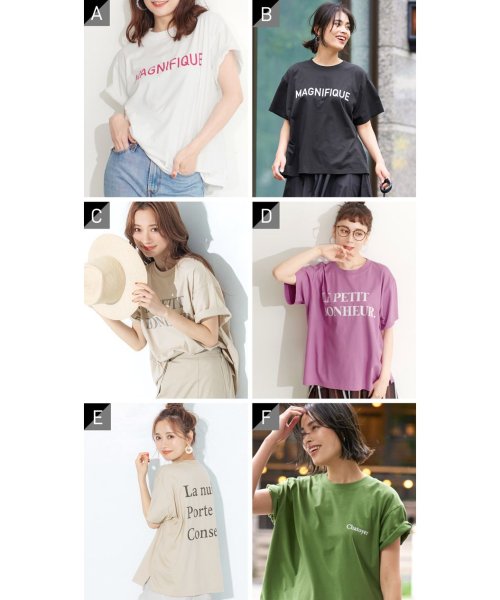 coca(コカ)/【シルキーコットン】デザインロゴプリントTシャツ/img02