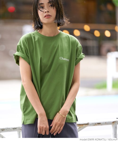 coca(コカ)/【シルキーコットン】デザインロゴプリントTシャツ/img14