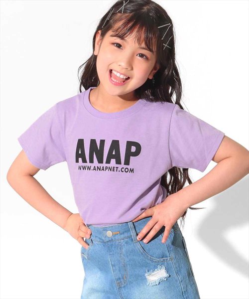 ANAP KIDS(アナップキッズ)/吸水速乾アドレスロゴＴシャツ/img19