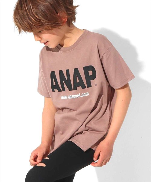 ANAP KIDS(アナップキッズ)/ANAPロゴプリントビッグTシャツ/img09