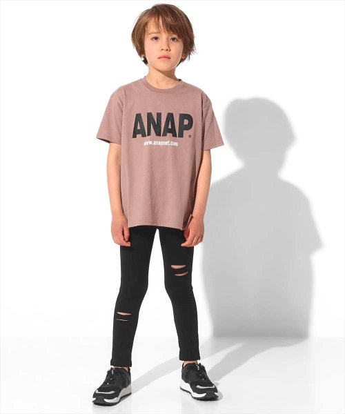 ANAP KIDS(アナップキッズ)/ANAPロゴプリントビッグTシャツ/img10