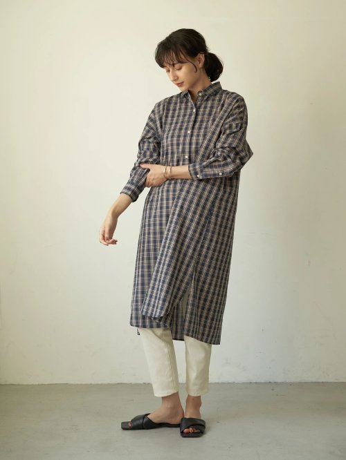 セール 40キャンブリックシャツワンピース アースミュージック エコロジー Earth Music Ecology Magaseek