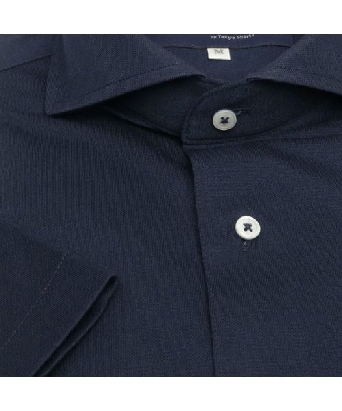 TOKYO SHIRTS(TOKYO SHIRTS)/ワイシャツ 半袖 形態安定 ビズポロ ニットシャツ ホリゾンタル メンズ/img05