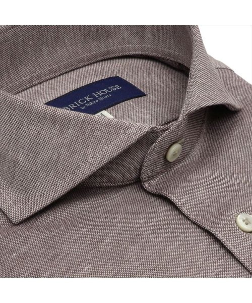 TOKYO SHIRTS(TOKYO SHIRTS)/ワイシャツ 半袖 形態安定 ビズポロ ニットシャツ ホリゾンタル メンズ/img02