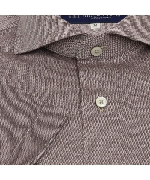 TOKYO SHIRTS(TOKYO SHIRTS)/ワイシャツ 半袖 形態安定 ビズポロ ニットシャツ ホリゾンタル メンズ/img03