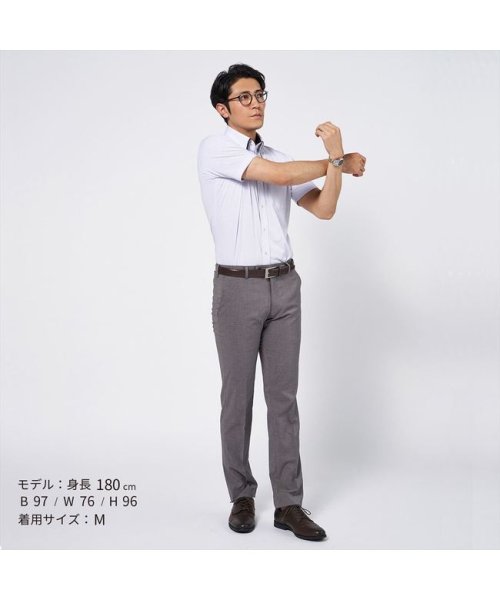 TOKYO SHIRTS(TOKYO SHIRTS)/ワイシャツ 半袖 形態安定 ビズポロ ニットシャツ マイター BD メンズ/img02