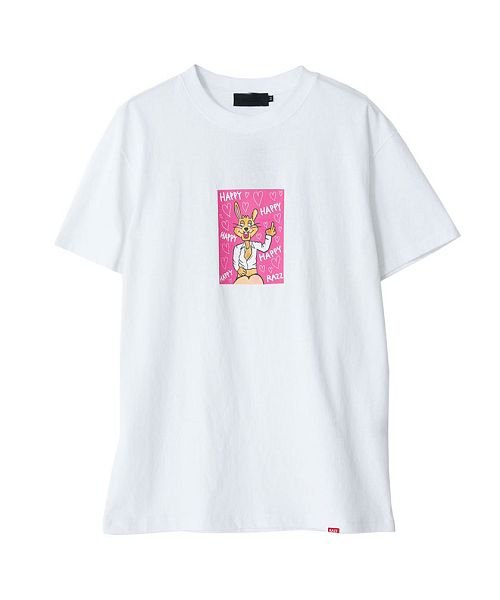 razz(ラズ)/RAZZIS ハッピーラビットクルーネック半袖ビッグTシャツ メンズ ラズ ブランド おしゃれ トップス カットソー ラッパー プリント/img06