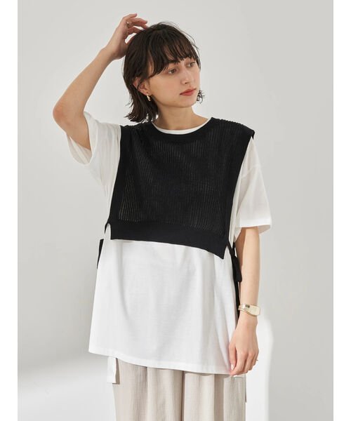 セール 70 Off Set2点 ショートニットベスト スクエアヘムチュニック アースミュージック エコロジー Earth Music Ecology Magaseek