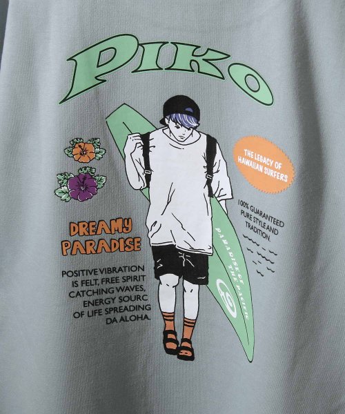 ZIP FIVE(ジップファイブ)/【pkm1441】PIKO ビックシルエットイラストTシャツ/img05