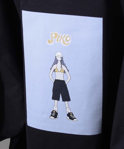 ZIP FIVE(ジップファイブ)/【pkm1461】PIKO ビックシルエットイラストTシャツ/img04