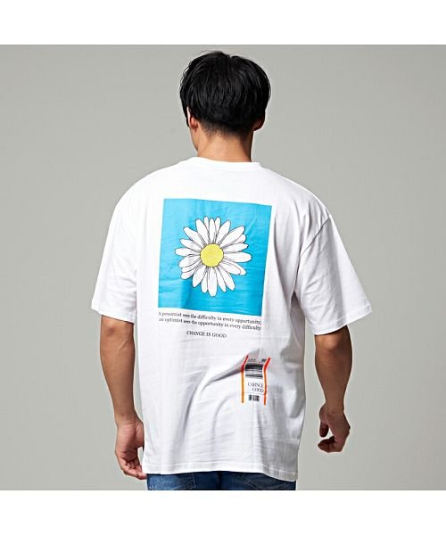 Cavaria デイジーイラストプリントクルーネック半袖ビッグtシャツ メンズ クルーネック ビッグシルエット バックプリント グラフィック C キャバリア Cavaria Magaseek Cavaria デイジーイラストプリントクルーネック半袖ビッグtシャツ メンズ クルーネック ビッグシルエット バックプリント グラフィック C キャバリア Cavaria Magaseek