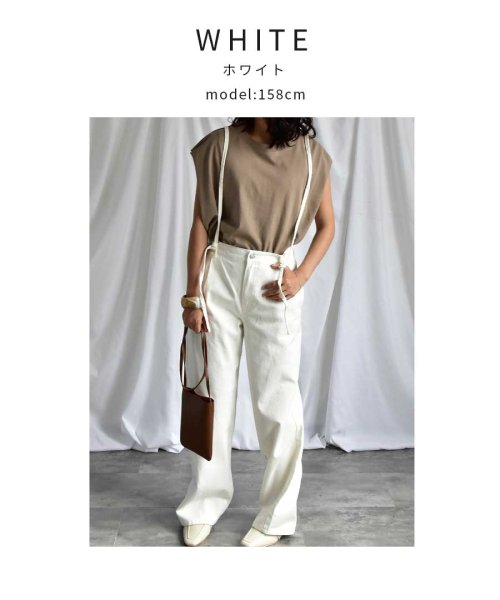 ARGO TOKYO(アルゴトウキョウ)/Suspender denim pants 22019　サスペンダーデニムパンツ　サスペンダーパンツ　デニムパンツ　ロングデニム　ロングパンツ　ストレートデニム/img25