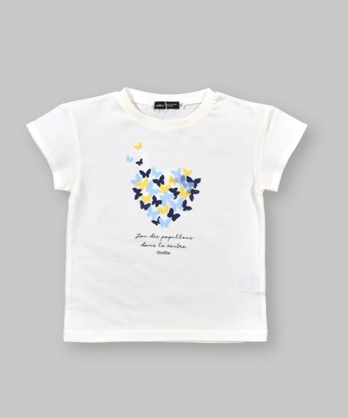 BeBe(ベベ)/コットン USA　バタフライ プリント ハート 半袖 Tシャツ （90～150c/img08