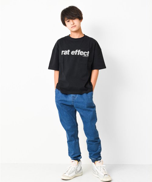 RAT EFFECT(ラット エフェクト)/ポケット付きフロントプリントビッグTシャツ/img05