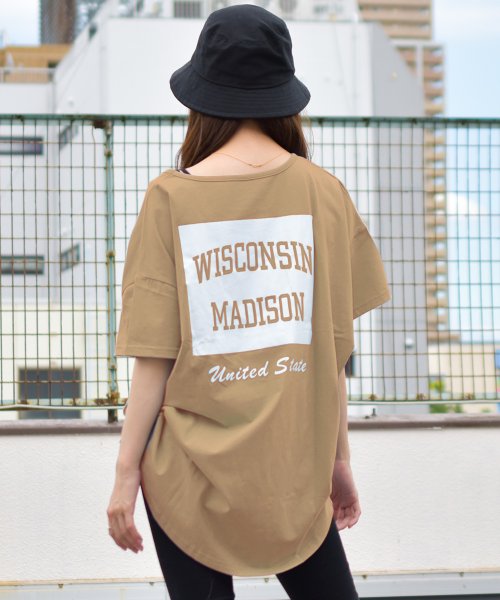 felt maglietta(フェルトマリエッタ)/オーバーサイズバックプリントTシャツ/img15