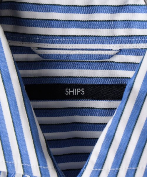 SHIPS MEN(シップス　メン)/【No tie， but smartness.】SHIPS: ロンドンストライプ セミワイドカラー ショートスリーブシャツ/img15