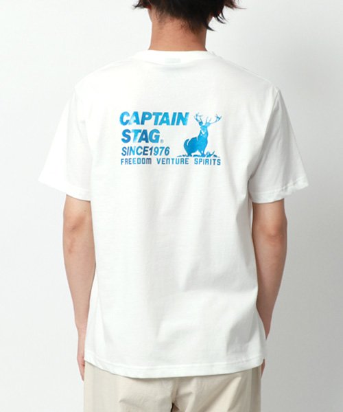 MARUKAWA(マルカワ)/【CAPTAIN STAG】キャプテン スタッグ メンズ 半袖 ポケット バック ロゴ Tシャツ/img09