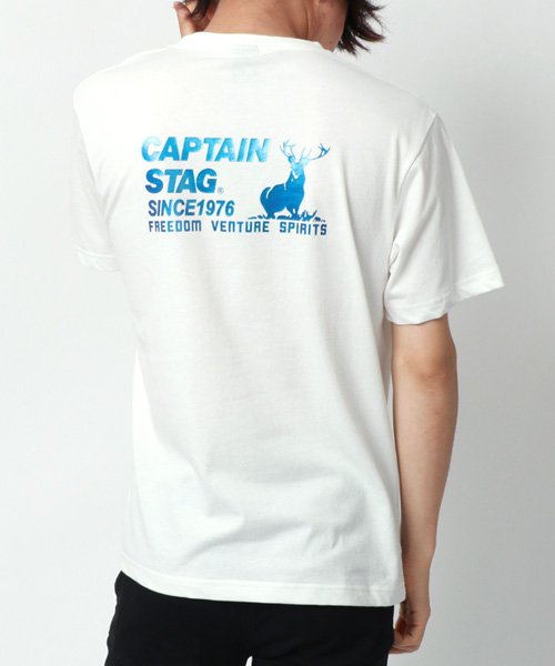 MARUKAWA(マルカワ)/【CAPTAIN STAG】キャプテン スタッグ メンズ 半袖 ポケット バック ロゴ Tシャツ/img13