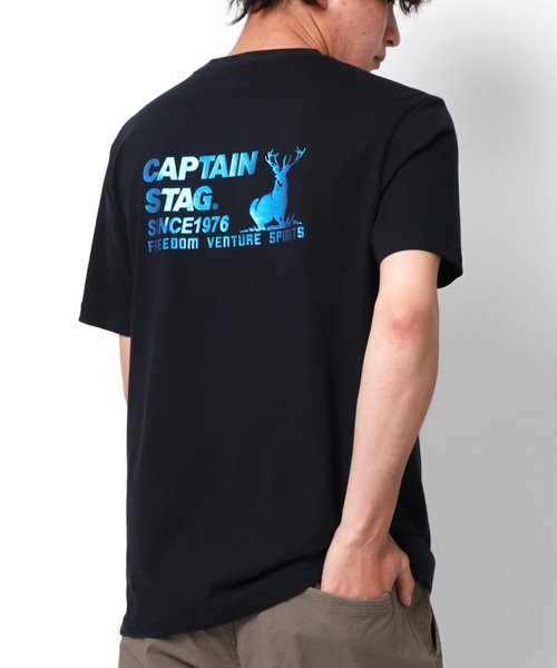 MARUKAWA(マルカワ)/【CAPTAIN STAG】キャプテン スタッグ メンズ 半袖 ポケット バック ロゴ Tシャツ/img14