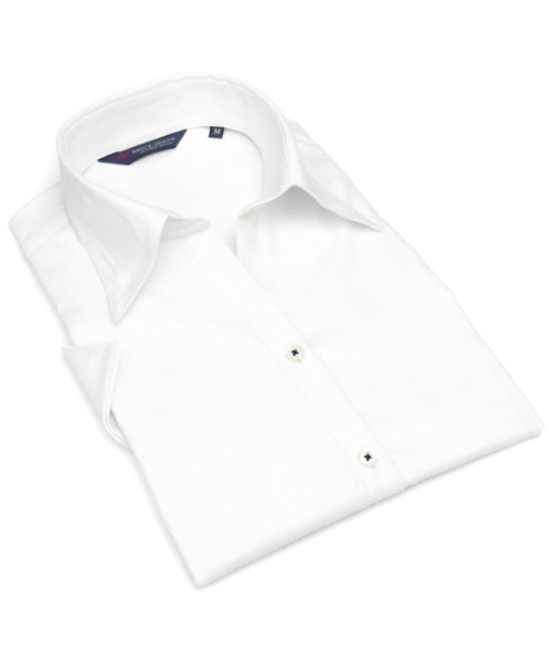 TOKYO SHIRTS(TOKYO SHIRTS)/形態安定 スキッパー衿 ストレッチ 半袖ビジネスワイシャツ/img02