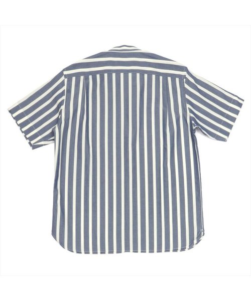 Pitta Re:)(ピッタリ)/形態安定 スタンド ラウンドテール 和紙混 半袖シャツ/img02