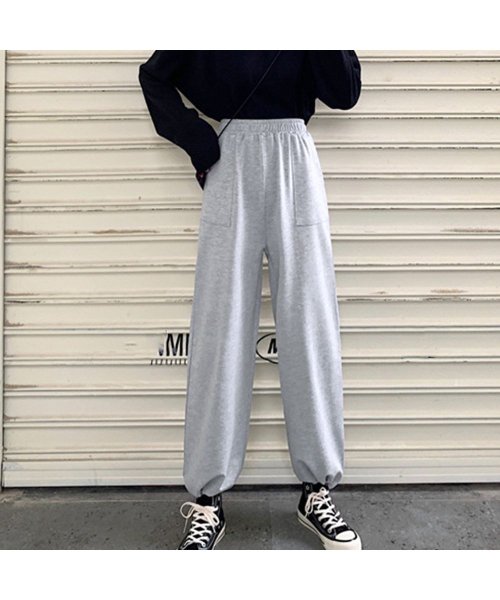 セール 10 Off スウェットパンツ レディース ハイウエスト カジュアル おしゃれ ゆるパンツ 運動ズボン 束脚 ミニミニストア Miniministore Magaseek