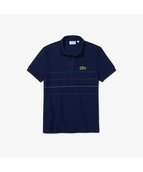 LACOSTE Mens(ラコステ　メンズ)/切り替えピンボーダーオーガニックコットンポロシャツ/img09