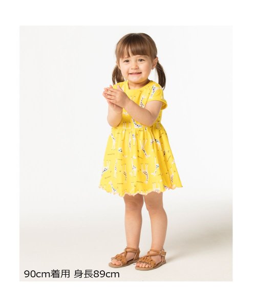 セール 30 Off 子供服 Moujonjon ムージョンジョン 日本製アニマル動物柄ワンピース 80cm 1cm M343 ムージョンジョン Moujonjon Magaseek