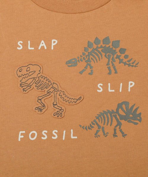 SLAP SLIP(スラップスリップ)/恐竜 パッチ 天竺 Tシャツ (80~130cm)/img09