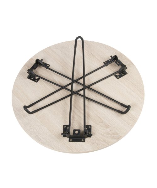 aimoha(aimoha（アイモハ）)/木製折りたたみミニ円形テーブル サイドテーブル/img01