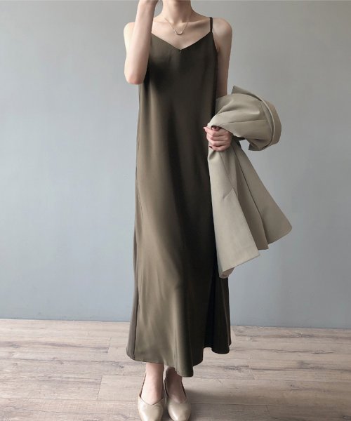 aimoha(aimoha（アイモハ）)/キャミソールワンピース 韓国ファッション ハイウエスト/img06