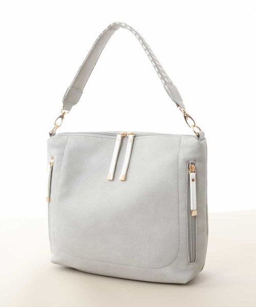 MK MICHEL KLEIN BAG(エムケーミッシェルクランバッグ)/【2WAY】フェイクレザースクエアバッグ/img03