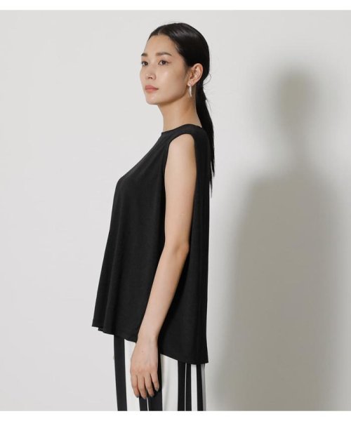 AZUL by moussy(アズールバイマウジー)/GLOSSY COOL BACK TUCK TANK/img05